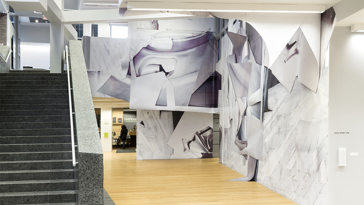 site-specific photomontage installation at the Wex