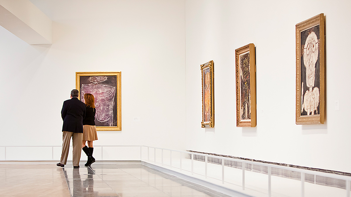 Installation view of the Wexner Center galleries