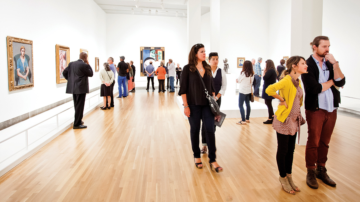 Installation view of the Wexner Center galleries