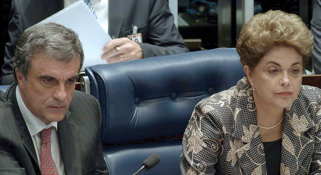 Dilma Rousseff at a hearing