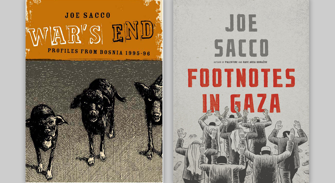 Joe Sacco book covers
