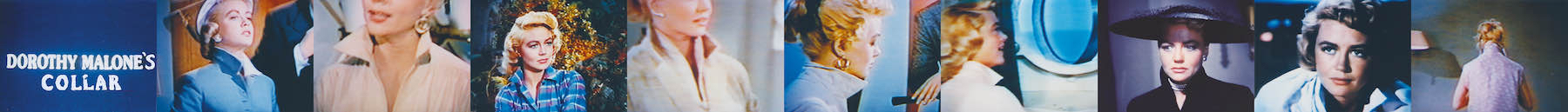 Dorothy Malone's Collar, a photo collage by writer, filmmaker and artist John Waters