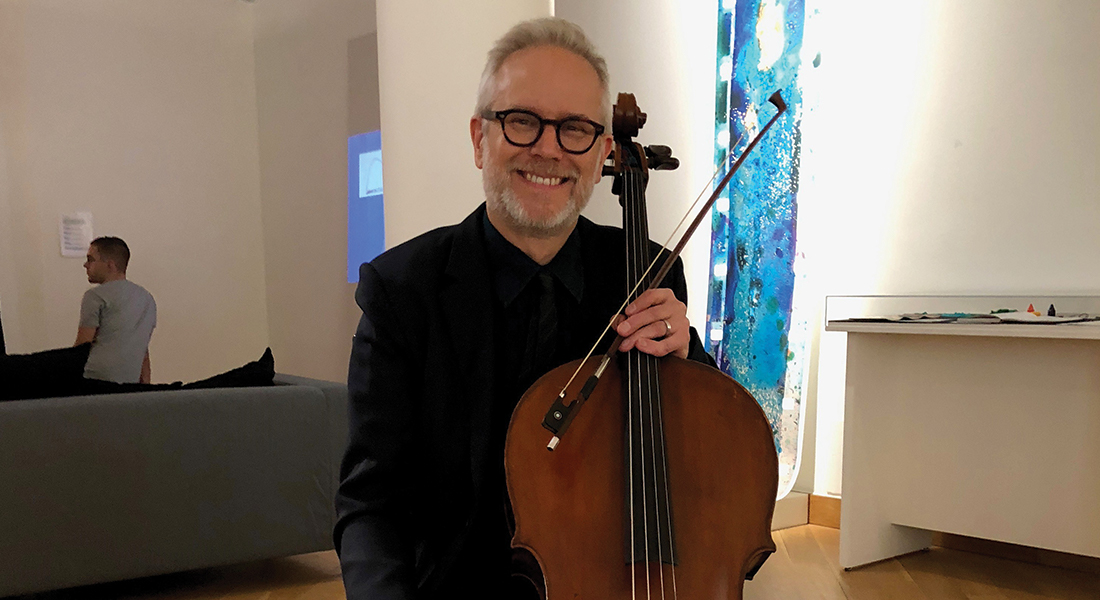 N. Scott Johnson with cello