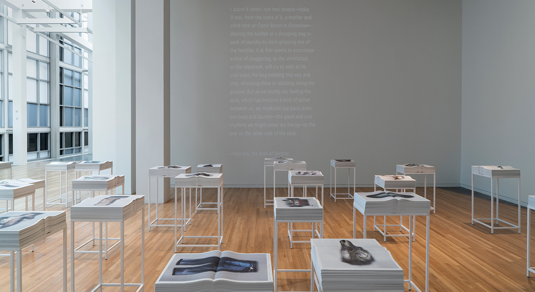 Installation view of Ann Hamilton at the Wexner Center for the Arts