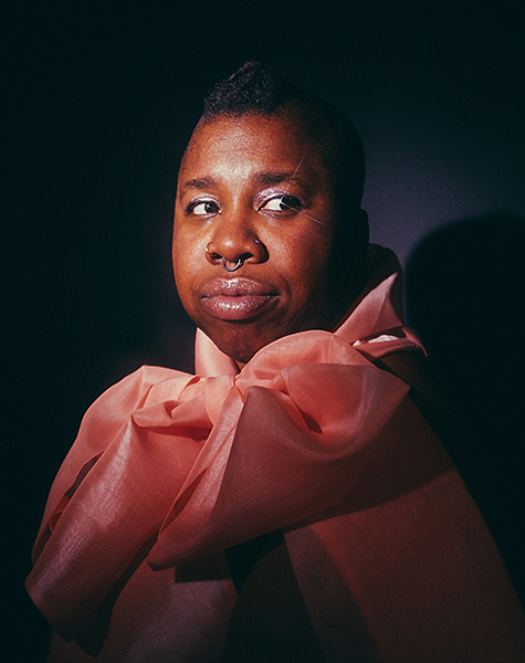 Artist Residency Award recipient Sharon Udoh looks out at the camera