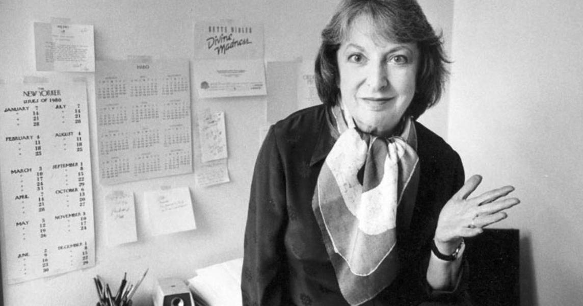 Film critic Pauline Kael in her office at The New Yorker