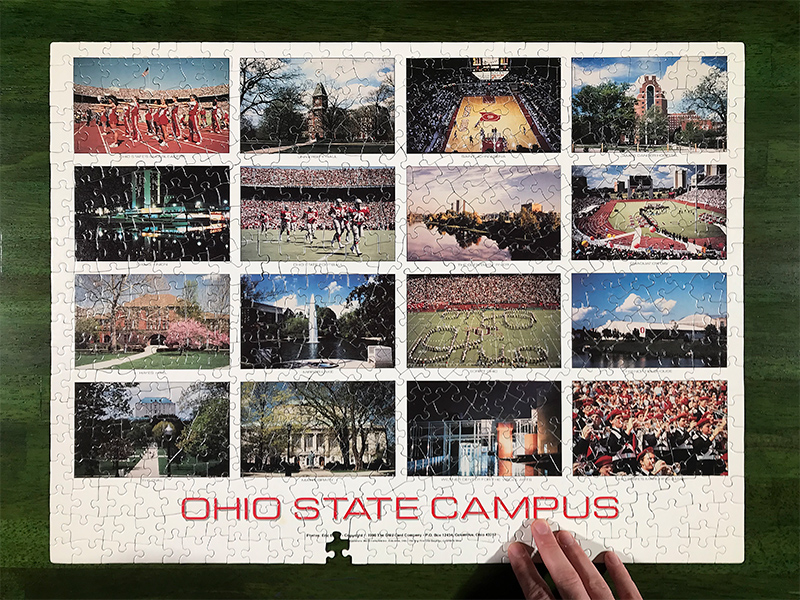 Ohio State campus jigsaw puzzle