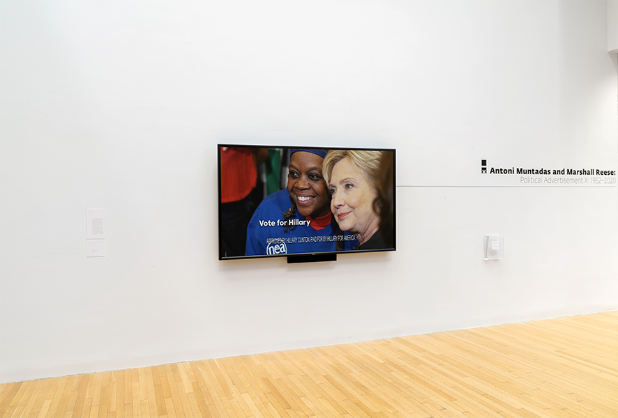 Installation view of Political Advertisement X 1952-2020
