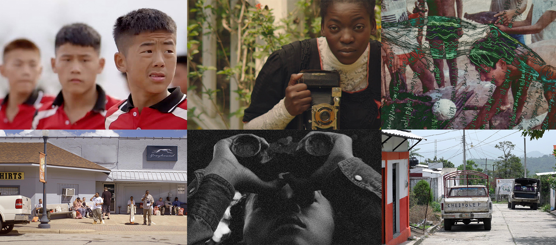 A collage of 6 images from the Unorthodocs Shorts series.