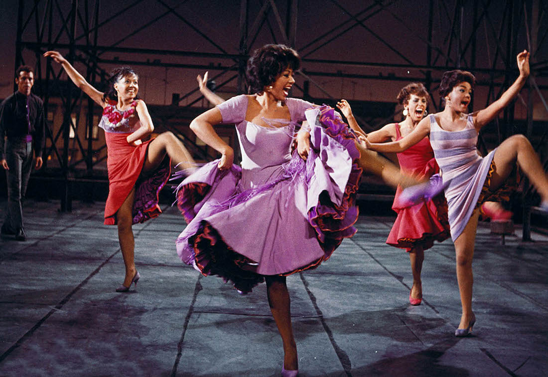 Dancers at work in the film West Side Story