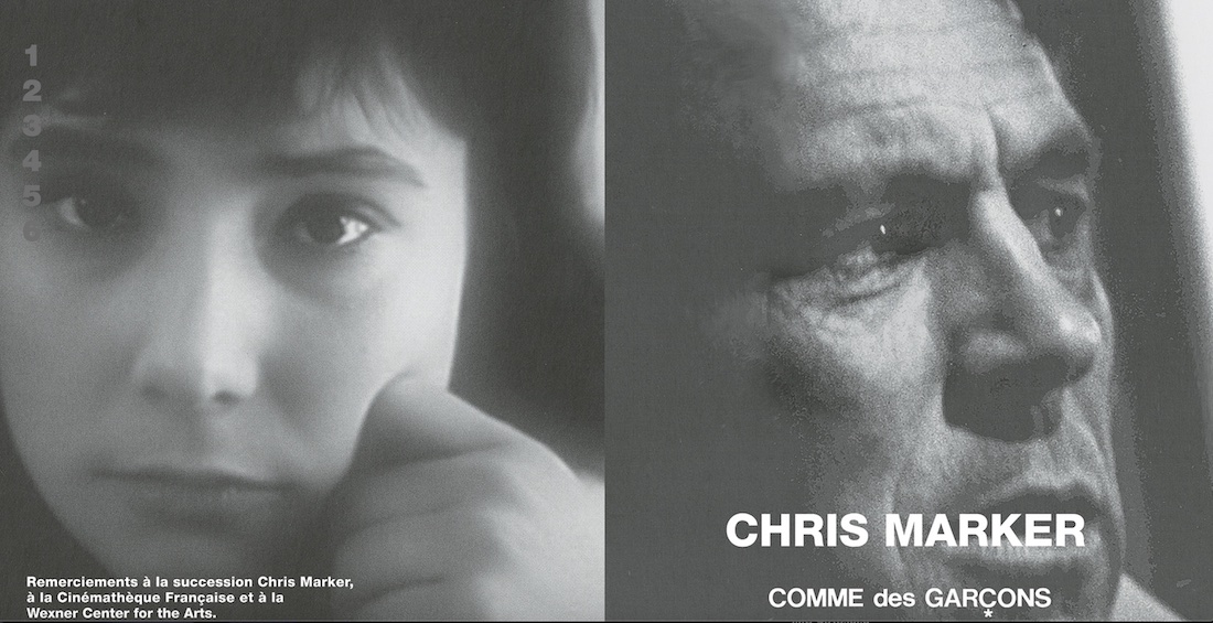 Cover of 2021 Comme des Garçons catalogue featuring image by Chris Marker