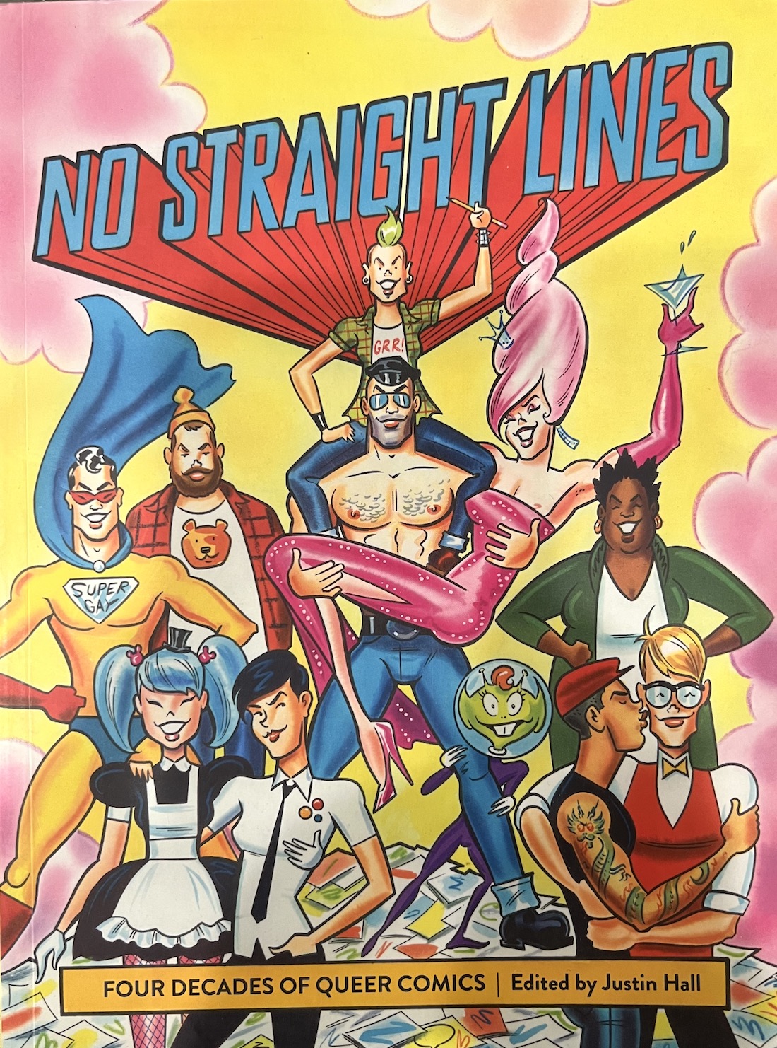 Cover of the comics anthology No Straight Lines