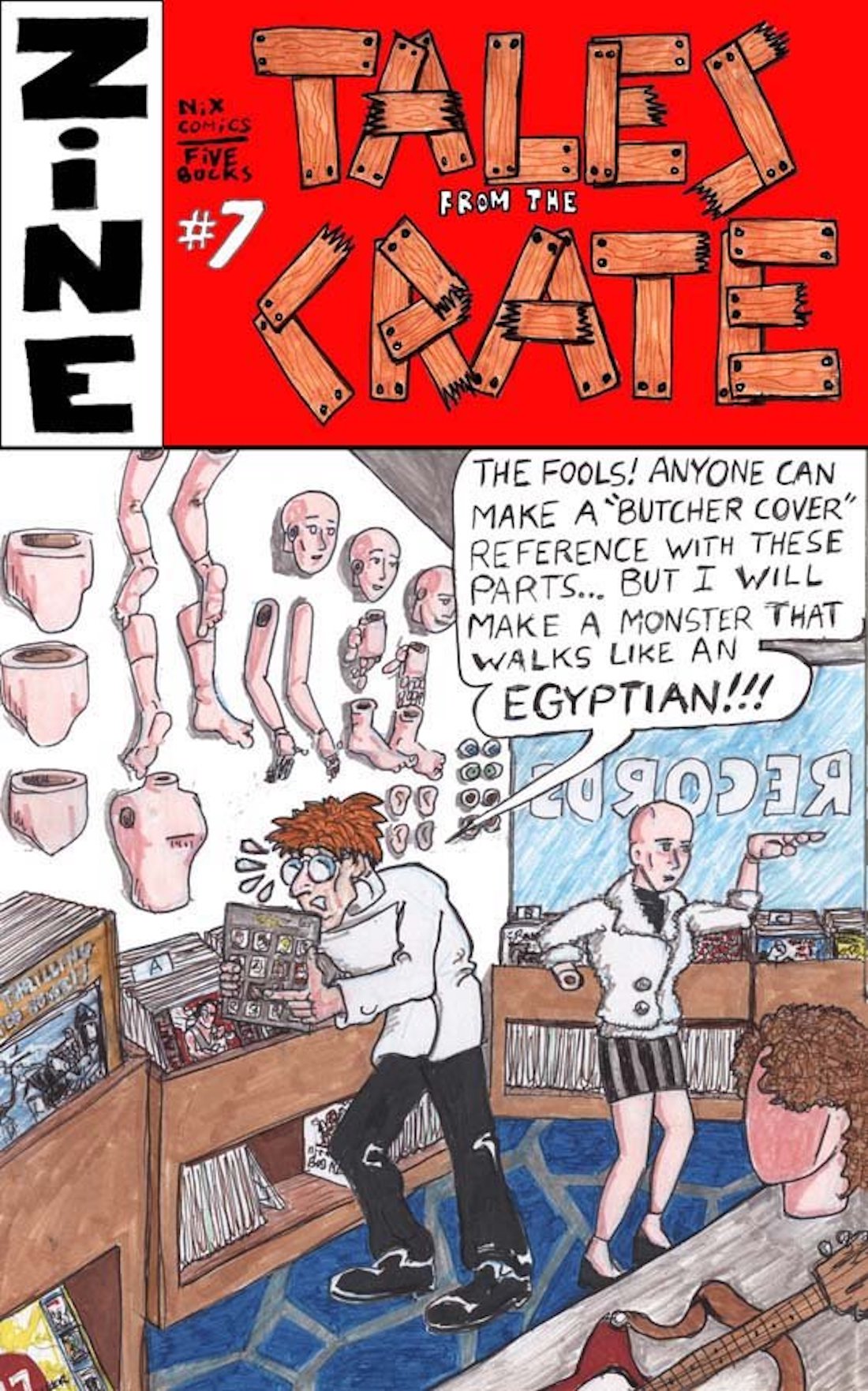 Comic book cover called Tales from the Crate