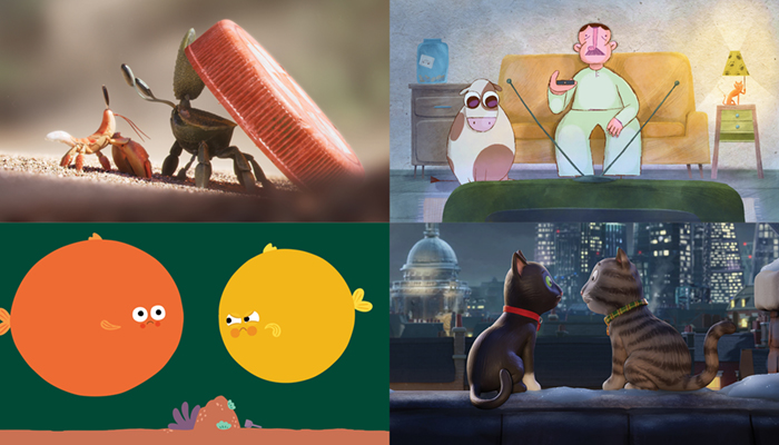 A composite of four images from Little Kid Flicks.