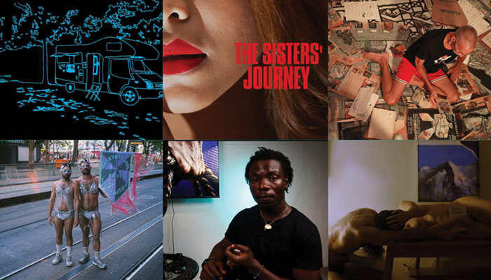 A collage of six stills from the videos in this program.