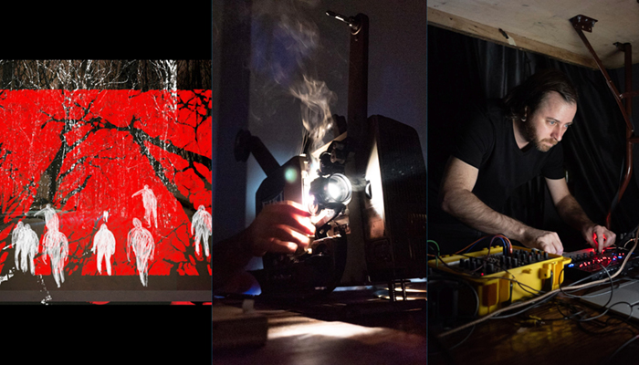 A collage of three stills from films screening in this program.