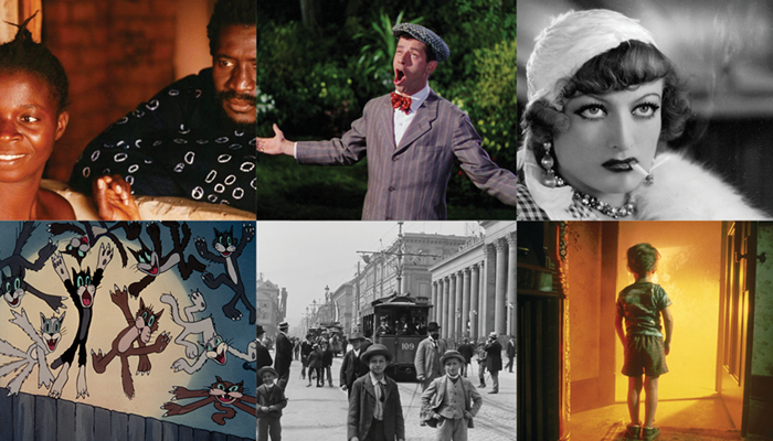 A collage of six stills from films in this festival.