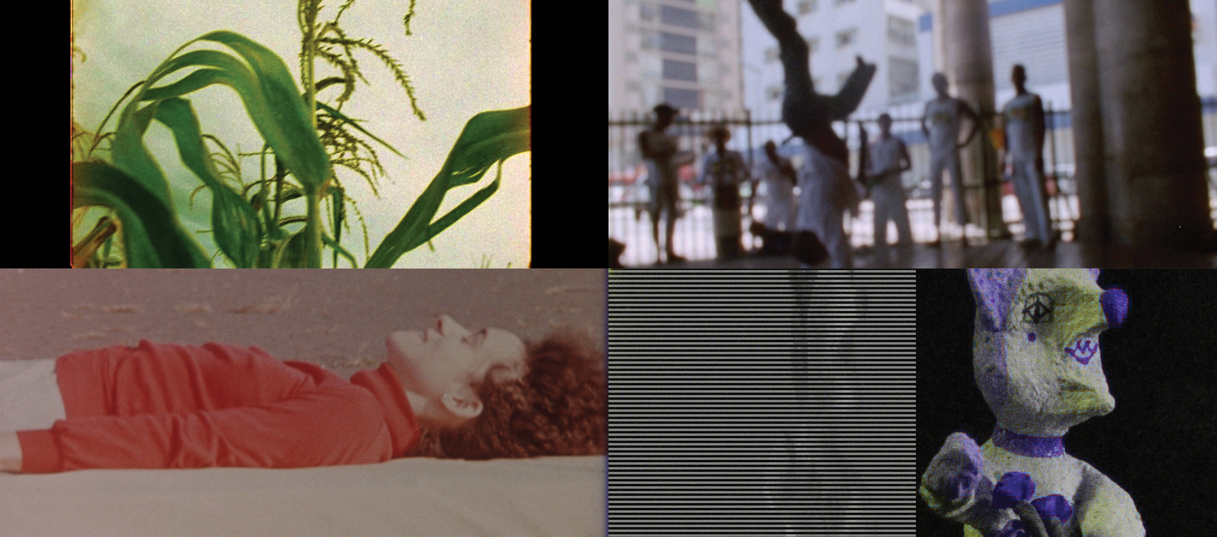 Four stills from the Reel Rhythms shorts program.