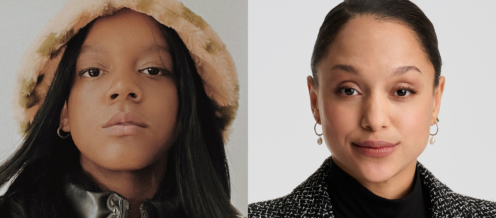 Collaged image with headshots of Vitória Cribb and Legacy Russell. 