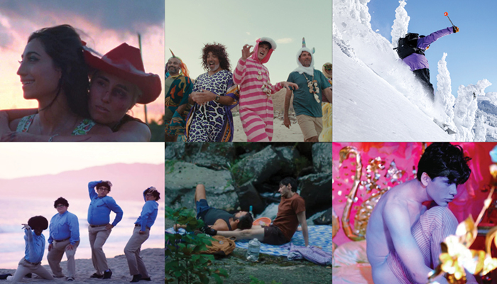 Six stills from the Pride: A Celebration of Queer Movies series.
