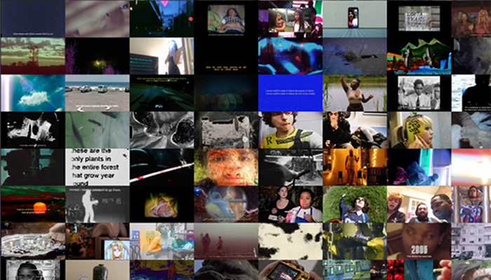 A collage of stills from films in the Film Diary program. 