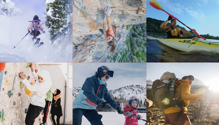 Six stills from the No Man's Land Film Festival.