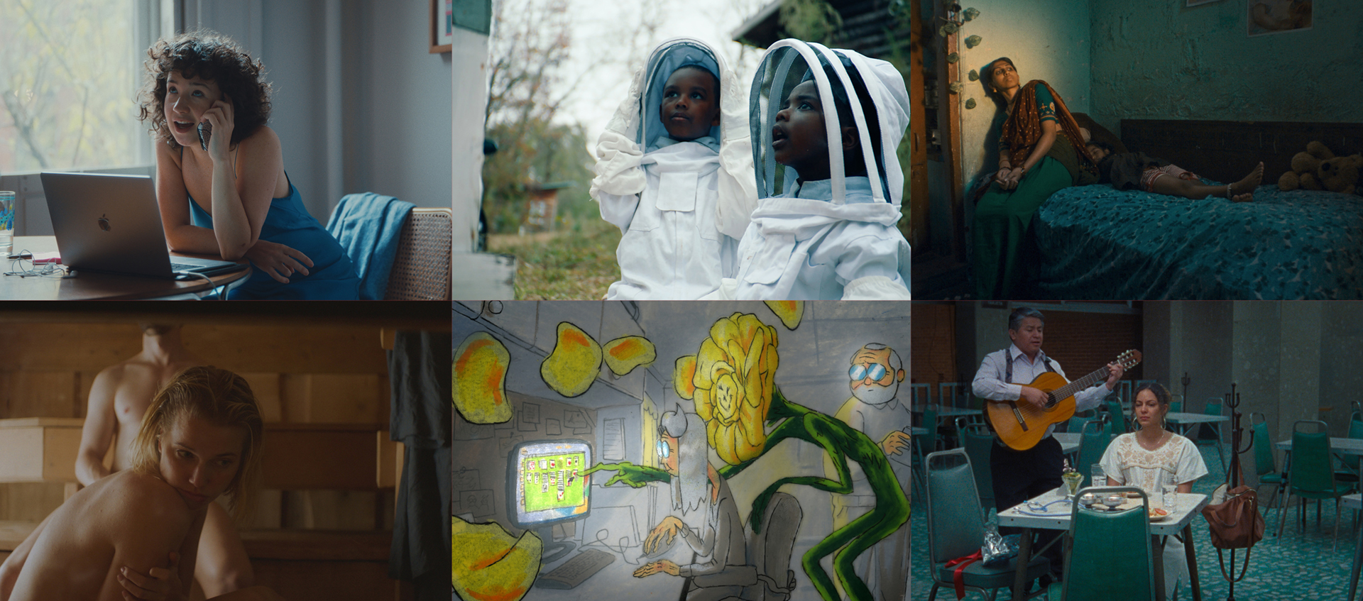 A collage of six photos from the 2026 Sundance short film tour.