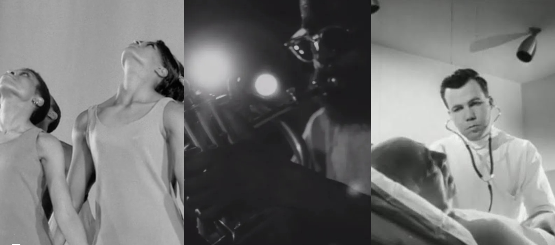 Three stills from the William Greaves Shorts program.