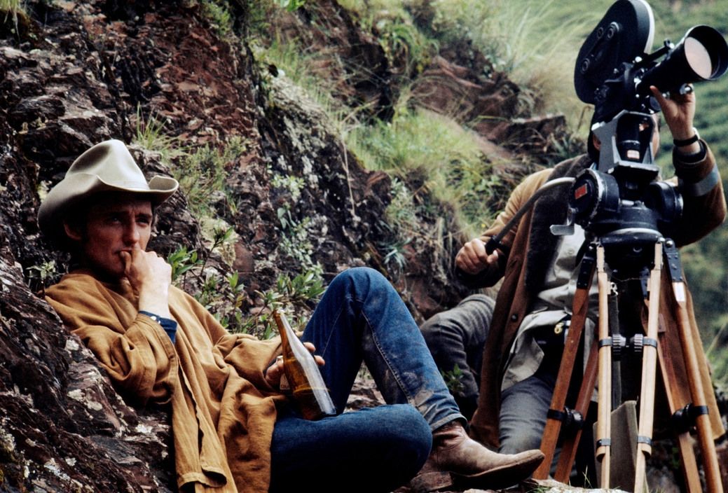 Actor/Director Dennis Hopper during production of The Last Movie